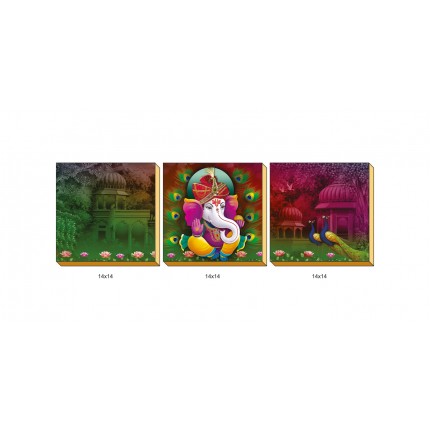 Wooden 3 Pis Set(14x14)  (T-1111)